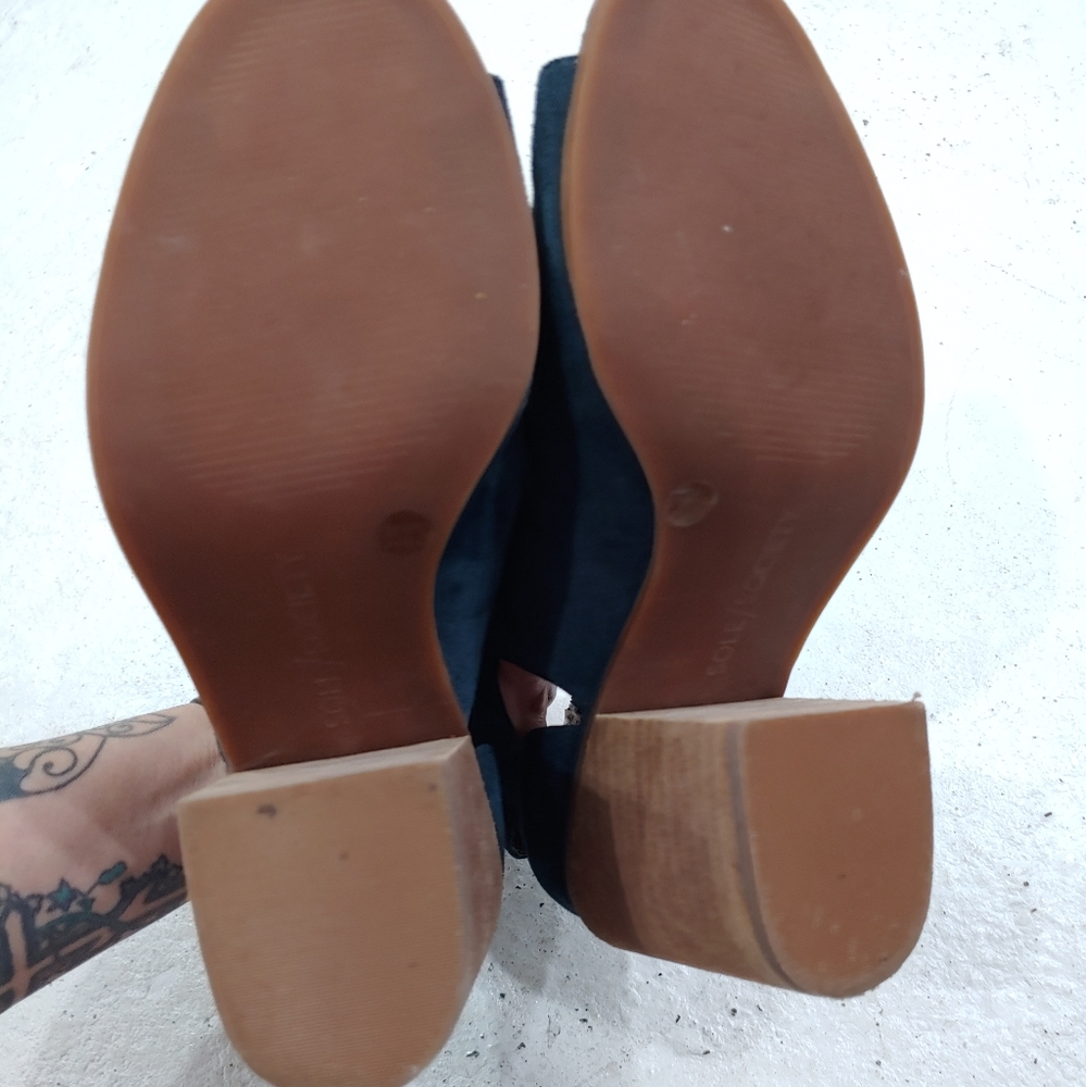 SOLE SOCIETY FERRIS SUEDE PEEP TOE HEEL - Picture 8 of 12